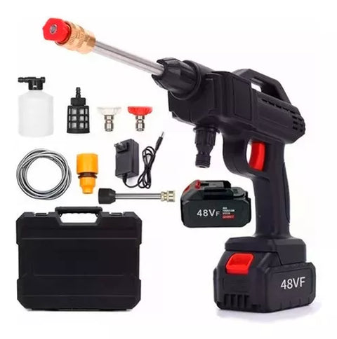 Yixoo Cordless High Pressure Car Wash Gun, 48V Battery, Black