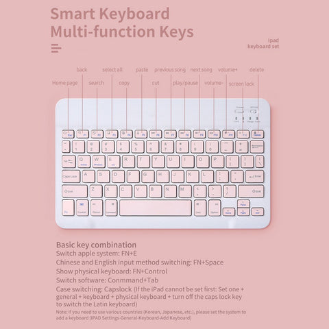 SK-030 10-inch BT Keyboard and Mouse Set 78 Key Mini Keyboard 2.4G 3-level DPI Adjustable BT Mouse for Android/IOS/Windows Yellow