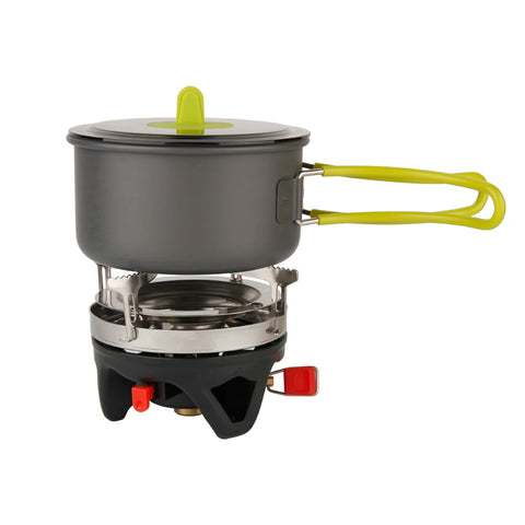 APG Camping Cookware Bowl Pot Pan Tableware Combination Gas Cooking System Outdoor Cooker Portable Gas Stove Propane Burners