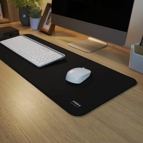 Miiiw Mouse Pad Keyboard Cushion Pad Office Home Desk Mice Mat 800×300mm Large Size Black