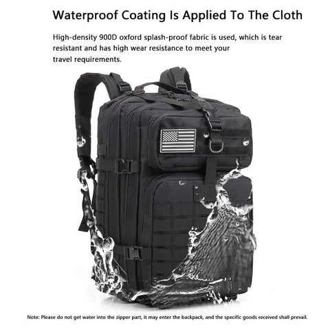 SFXEQR Military Backpack 45L Large Capacity Camping Man Rucksacks Tactical Hunting Nylon Bags For Sport Trekking Waterproof Pack