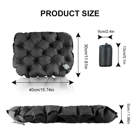 WESTTUNE Inflatable Mattress for Sitting Outdoor Ultralight Seat Cushion Camping Sitting Pad Air Mat for Hiking Backpacking