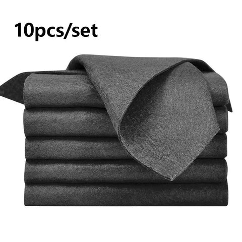 10pcs/set Thickened Magic Cleaning Cloth No Trace No Watermark Reusable Microfiber Rag Quickly Clean Towels Scouring Pad