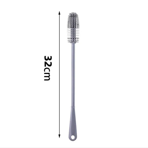 Bottle Brush Insulation Cup Washing No Deadend Long Handled Silicone Cleaning Brush Household Multifunctional Cleaning Tools