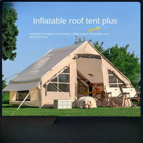 Outdoor Camping Tent Portable Automatic Pop-up No-pitch UV Pesistant Rainproof Camping Tent Inflatable Tent 4-8p Park Beach