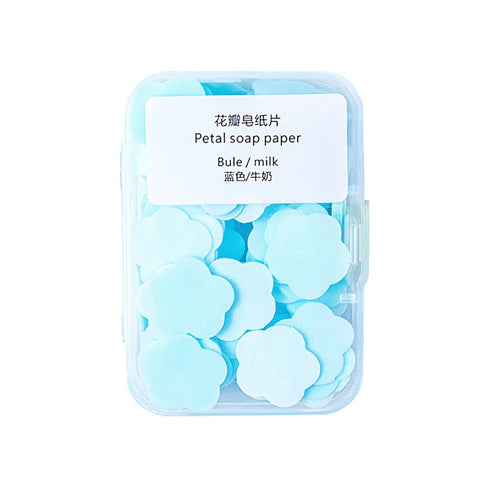 50/100Pcs/box Panda Portable Soap Flakes Disposable Mini Soap Sheets for Traveling Camping Hiking Outdoor Sport Soap Paper Sheet