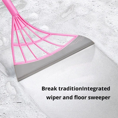 Pink Magic Broom Cleaning Bathroom Glass One Piece Wipe Mop Household Splicing Broom Household Items