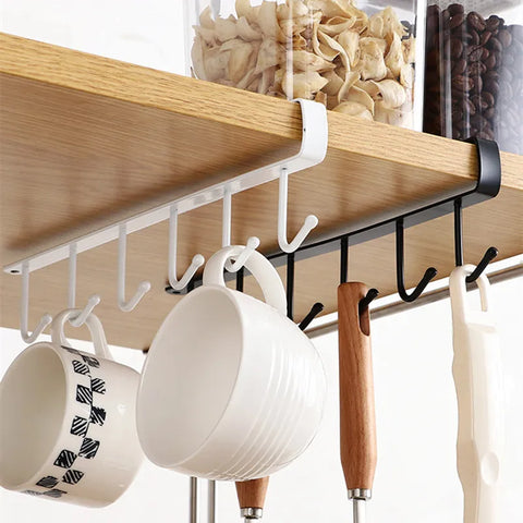 Dormitory Iron Hook Traceless Nail Free Cabinet Kitchen Partition Storage Hanger Bedroom Wardrobe Storage and Finishing Hook