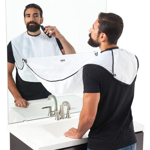 Male Shaving Apron Beard Catcher Cape Care Bib Face Shaved Hair Adult Bibs Shaver Cleaning Hairdresser for Man Clean Apron Gift